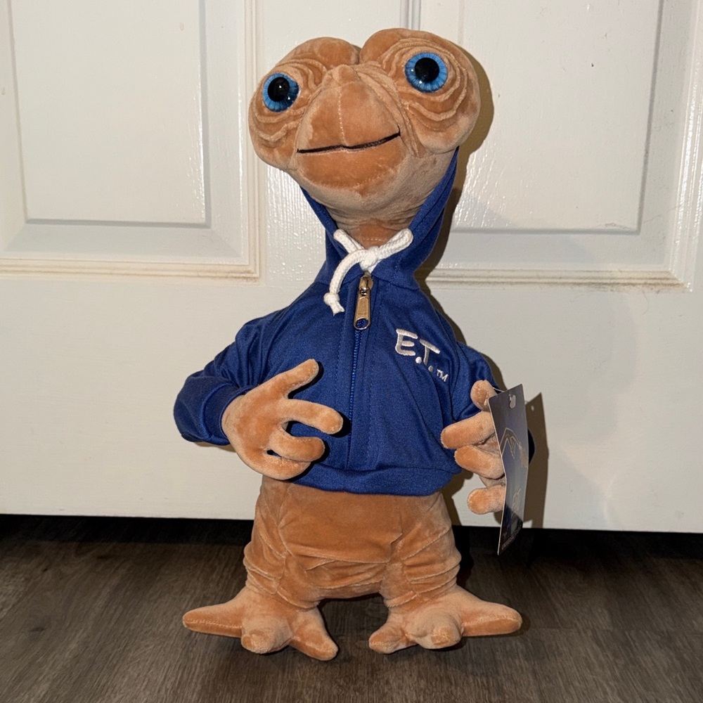 E.T. Plush Toy in Blue Hoodie Universal Studio Exclusive